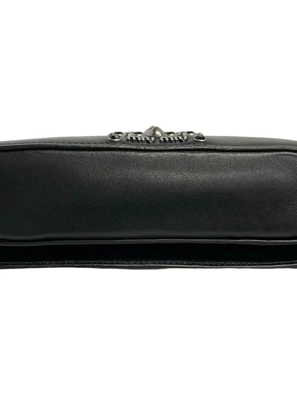 miumiu Black Leather Shoulder Bag